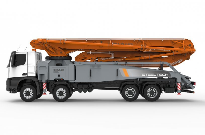 The new super-compact K50L truck pump<br>IMAGE SOURCE: CIFA SpA