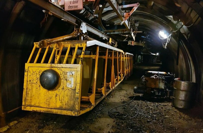 Der Bergbau-Besuch gipfelte in einer unterirdischen Fahrt.<br>BILDQUELLE: Podkrušnohorské technické muzeum