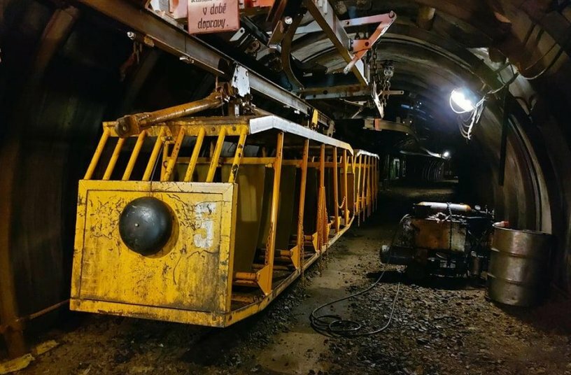 The mining experience reached its peak with an underground ride.<br>IMAGE SOURCE: Podkrušnohorské technické muzeum