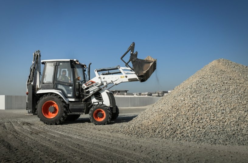 Bobcat Brings AutoShift and Comfort Upgrades to B730 M-Series Backhoe Loader<br>IMAGE SOURCE: Bobcat