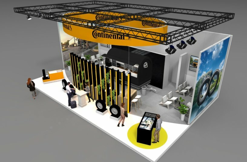 Der Continental Reifen Stand auf der NUFAM 2025<br>BILDQUELLE: Continental