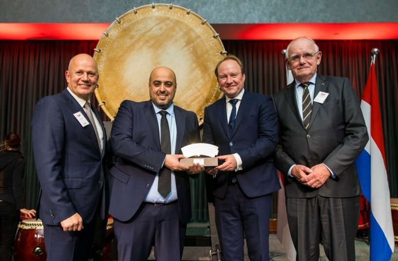Yanmar Europe honoured with the Deshima 2023 Award in the 'Well-Established' category.<br>IMAGE SOURCE: YANMAR EUROPE B.V.