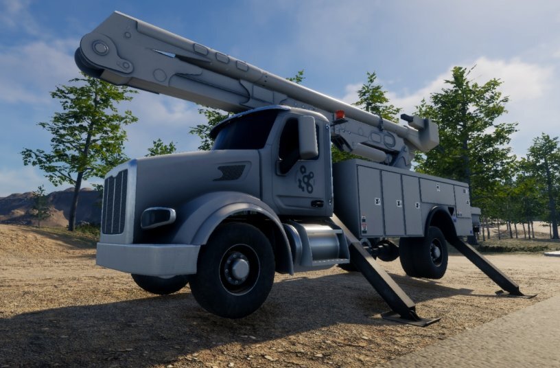 CM Labs Bucket Truck<br>IMAGE SOURCE: CM Labs Simulations Inc.