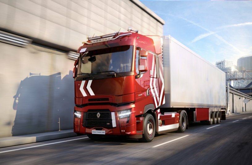 Renault Trucks T-High 4x2 Sattelzug mit neuem Renault Trucks Logo<br>BILDQUELLE: Renault Trucks