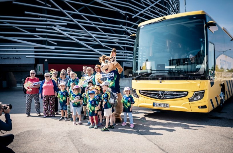 Mercedes-Benz Safety Truck and Safety Coach promote road safety for children<br>IMAGE SOURCE: Daimler Truck AG