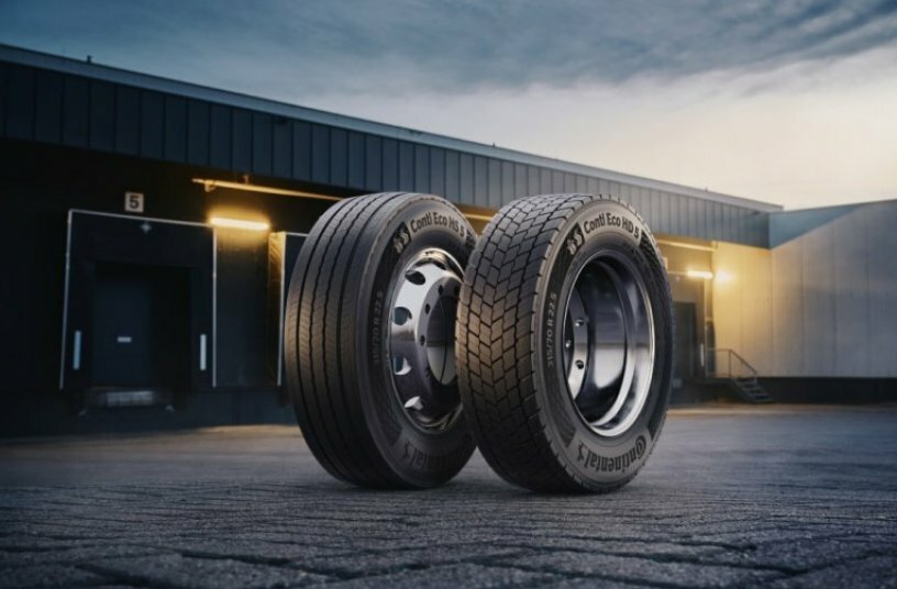 With the Conti Eco HS5 for the steering axle and the Conti Eco HD5 for the drive axle, Continental presents two solutions for regional and long-distance transport.<br>IMAGE SOURCE: Continental