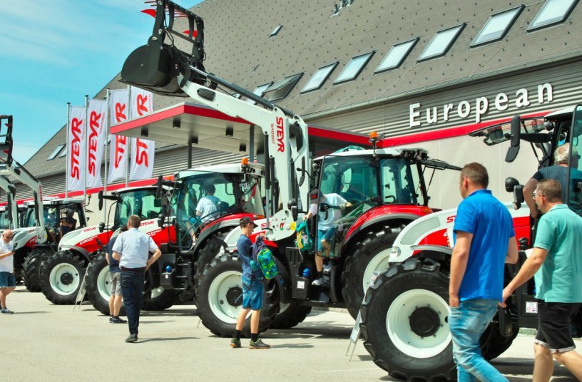 STEYR Open Days Tractors on display<br>IMAGE SOURCE: Steyr; CNH Industrial 