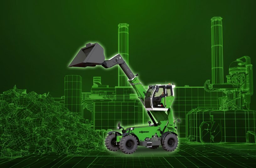 Mit dem neuen 6 t Modell 360 G erweitert SENNEBOGEN das eigene Produktportfolio der Teleskoplader um eine Maschine, die perfekt für die Aufgaben in der Industrie geeignet ist.<br>BILDQUELLE: SENNEBOGEN Maschinenfabrik GmbH