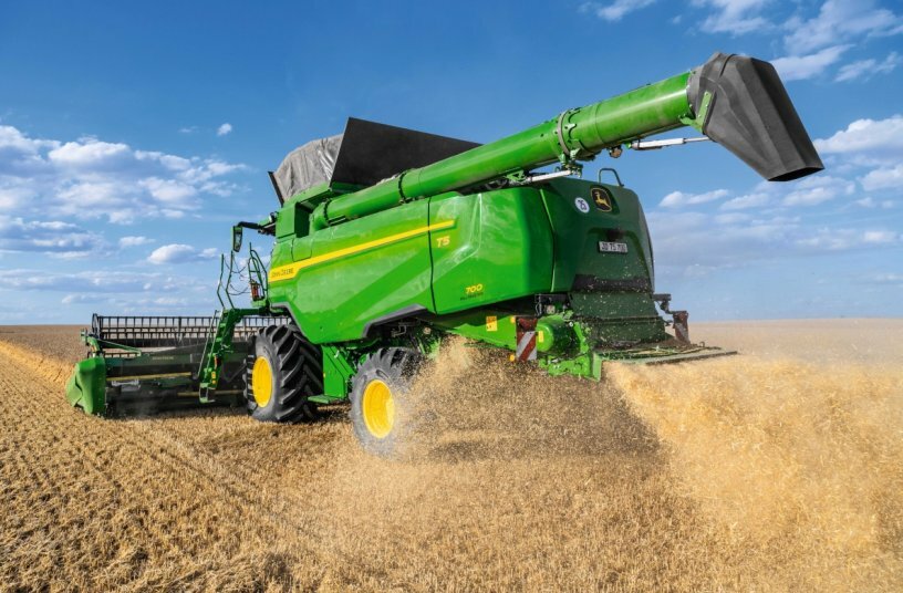 John Deere stellt seine neuen Schüttler-Mähdrescher T5 und T6 vor<br>BILDQUELLE: John Deere Walldorf GmbH & Co. KG