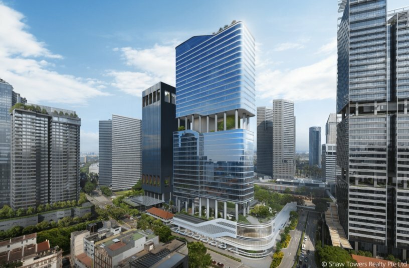 Advanced Schindler R.I.S.E construction robot in Singapore to support Shaw Tower redevelopment<br>IMAGE SOURCE: Schindler Management Ltd.