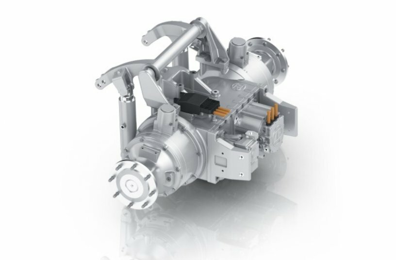 ZF eTERRADRIVE transaxle for fully electric vehicles<br>IMAGE SOURCE: ZF Friedrichshafen AG