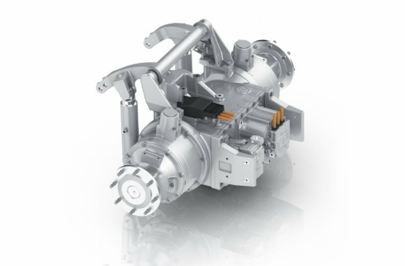 ZF eTERRADRIVE Transaxle für vollelektrische Fahrzeuge<br>BILDQUELLE: ZF Friedrichshafen AG