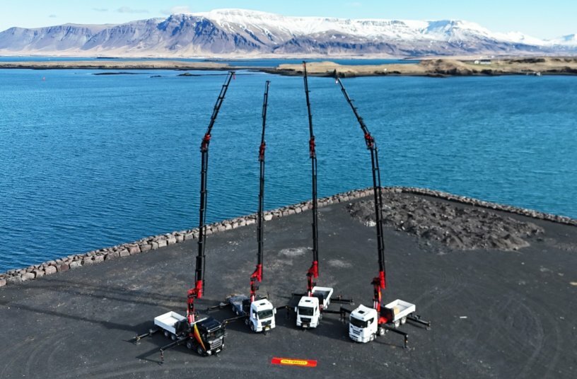 PALFINGER strengthens its presence in Iceland with four powerful PALDRIVE complete solutions.<br>IMAGE SOURCE: PALFINGER AG