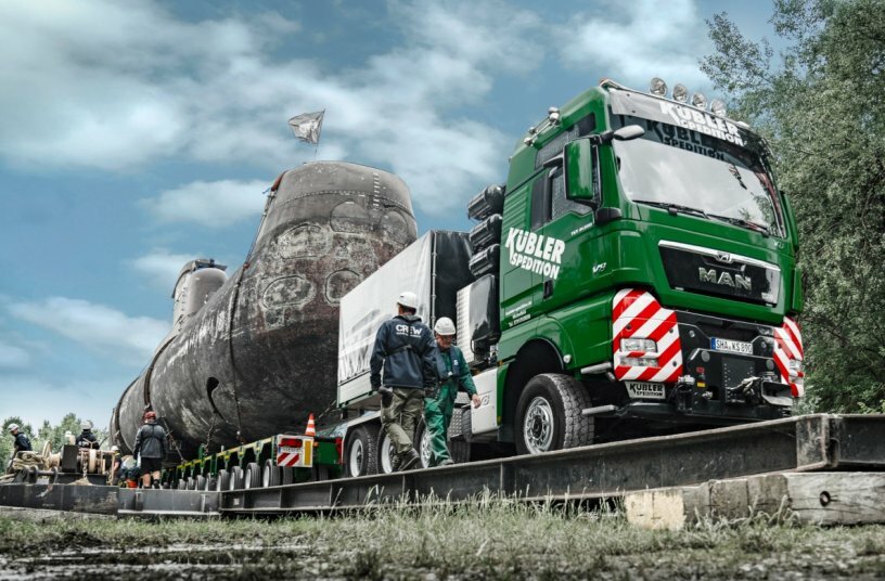 Roll-on procedure at the natural harbor of Speyer.<br>IMAGE SOURCE: TII Group