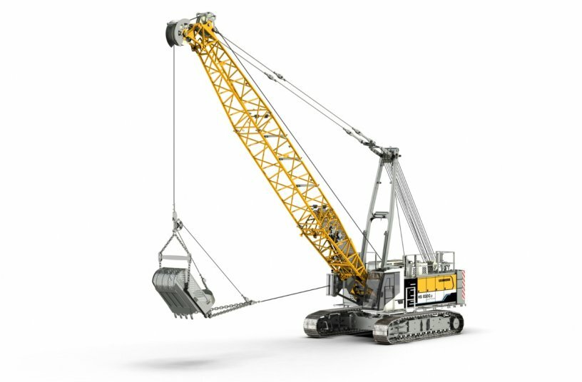 An all-rounder with flexible drive versions: the HS 8100.2 dual power cable excavator makes it possible to operate both purely electric and a mixture of conventional and electric.<br>IMAGE SOURCE: Liebherr-International AG