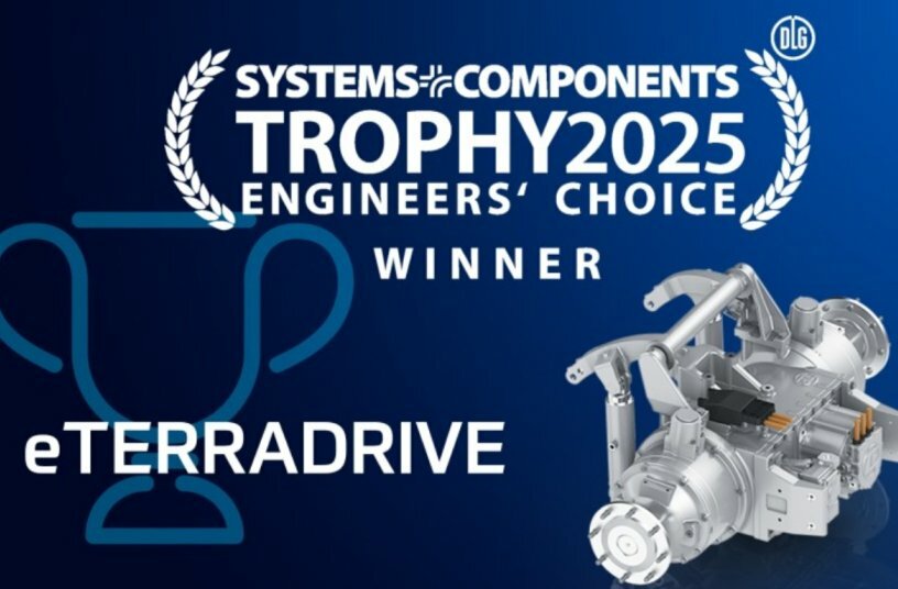 SYSTEMS & COMPONENTS Trophy 2025 Gewinner: ZF eTERRADRIVE<br>BILDQUELLE: ZF Friedrichshafen AG