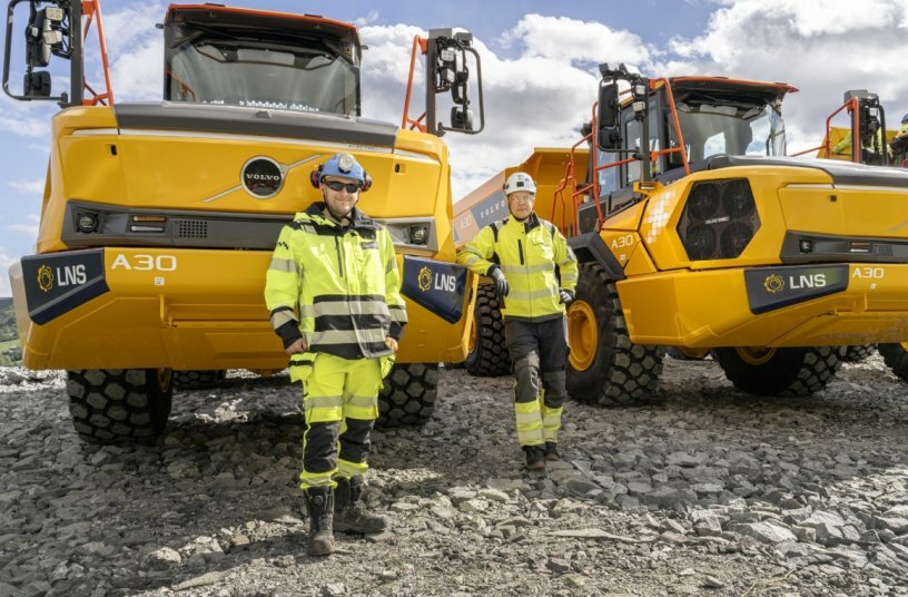 LNS in Norway becomes world’s first to deploy Volvo A30 Electric at hydropower project