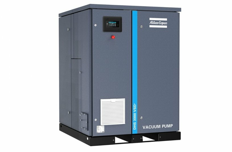Atlas Copco developed the dry screw vacuum pump DHS 3000 VSD+ specifically for massive flow industrial applications.<br>IMAGE SOURCE: Atlas Copco