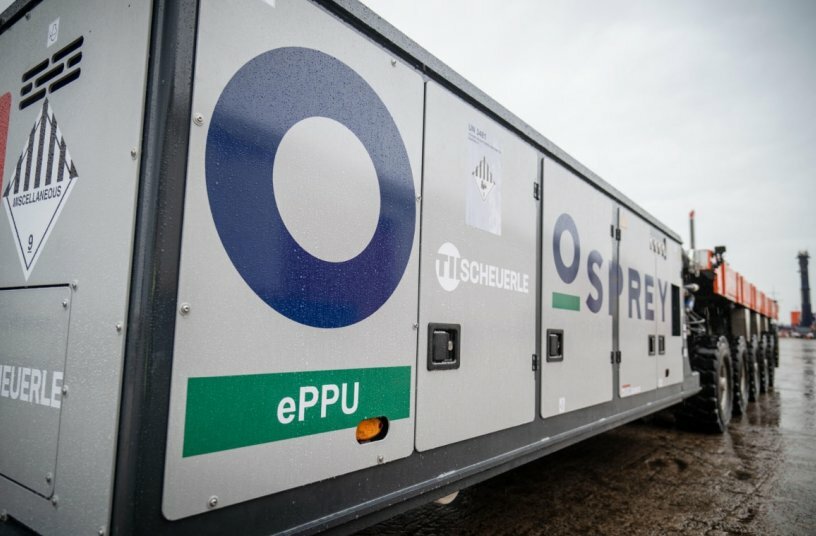 With around 200 axle lines, Osprey operates the largest SPMT fleet in the United Kingdom and continues to expand its portfolio of sustainable heavy transport solutions.<br>IMAGE SOURCE: TII Group