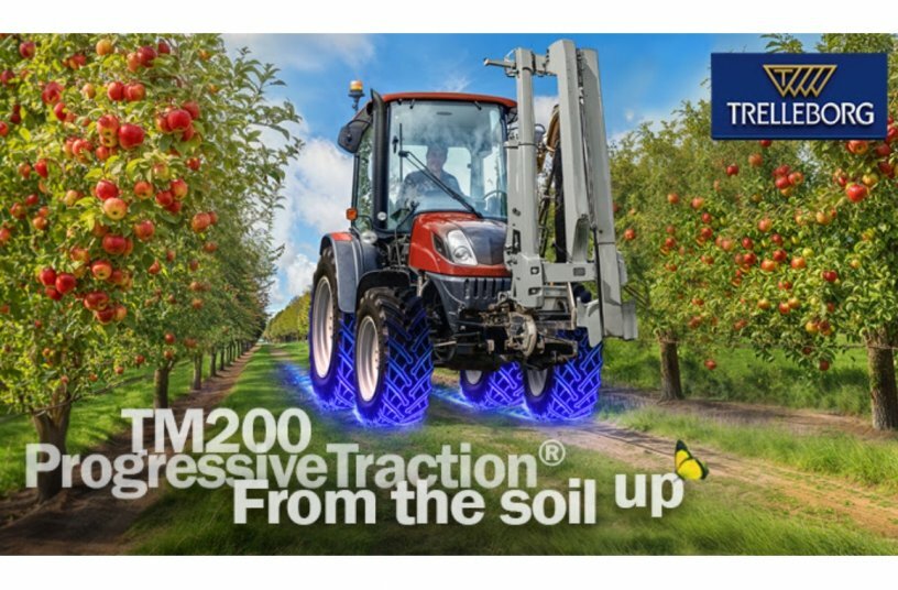 Trelleborg Tires präsentiert auf der Agritechnica 2025 den TM200 ProgressiveTraction®<br>BILDQUELLE: Trelleborg