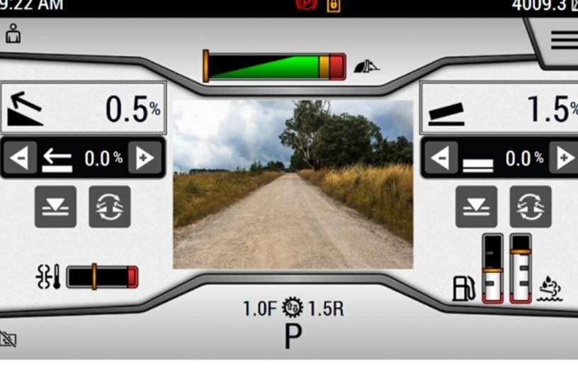 Oben die 2D- und unten die 3D-Anzeige für Dozer.<br>BILDQUELLE: Zeppelin