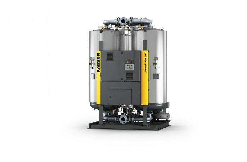 The heat-regenerated desiccant dryers Calosec are a particularly dependable and energy-efficient solution for especially sensitive sectors such as the semiconductor industry.<br>IMAGE SOURCE: KAESER KOMPRESSOREN SE