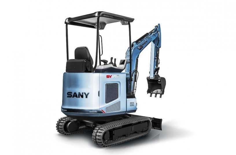 SANYs erster Minibagger mit Elektroantrieb – 2t. <br>BILDQUELLE: SANY Europe GmbH