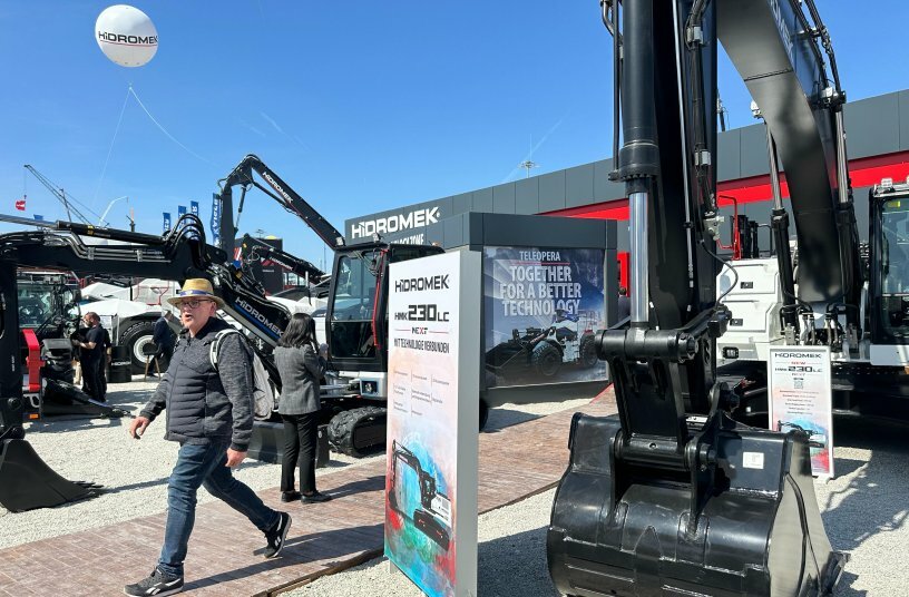 HİDROMEK sorgte auf der bauma 2025 mit 14 neuen Modellen für Aufsehen<br>BILDQUELLE: HİDROMEK