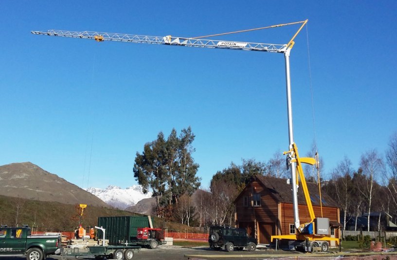 Potain self-erecting cranes in action around the world.<br>IMAGE SOURCE: THE MANITOWOC COMPANY, INC.
