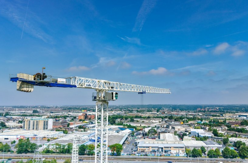 Irish Crane & Lifting supplies five Raimondi flat-tops for one of Ireland´s largest residential developments<br>IMAGE SOURCE: Raimondi Cranes