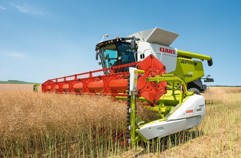 Claas Lexion 670<br>IMAGE SOURCE: Claas