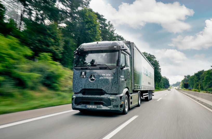 Driving Experience with near-series prototypes of the eActros 600<br>IMAGE SOURCE: Daimler Truck AG