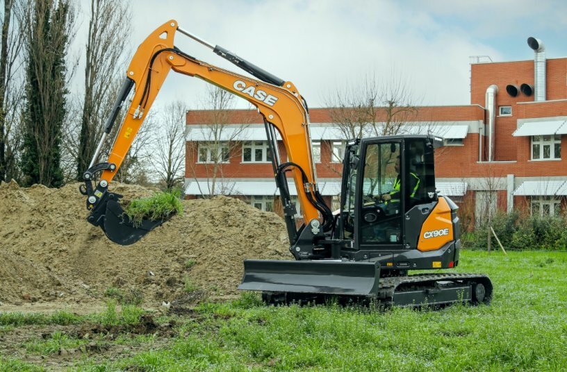 CASE Construction Equipment stellt den Midi-Bagger der Evolution E-Serie vor, von 8-10 Tonnen, mit einem Modell für jede Anwendung<br>BILDQUELLE: CASE
