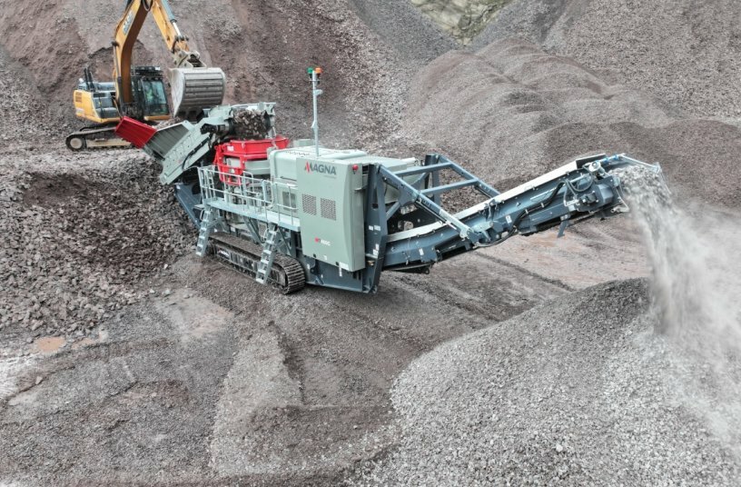In Washington and California, Molson will focus on big jaws and cones, such as the MT400C pictured, to support the region’s hard rock quarry and mining demands. <br>IMAGE SOURCE: Terex MAGNA