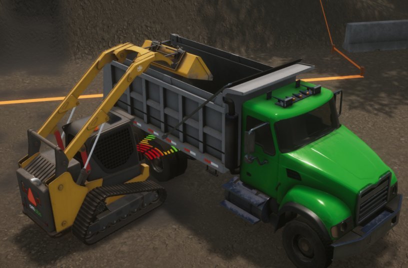 Truck Loading - Dumping<br>IMAGE SOURCE: CM Labs Simulations