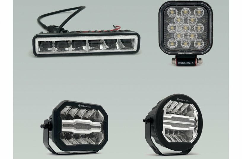 Continental NightViu® Driving Lights combines advanced LED technology with rugged die-cast aluminum housings.<br>IMAGE SOURCE: Continental