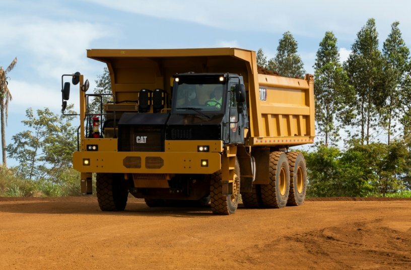 Cat® 707 wide body truck<br>IMAGE SOURCE: Caterpillar