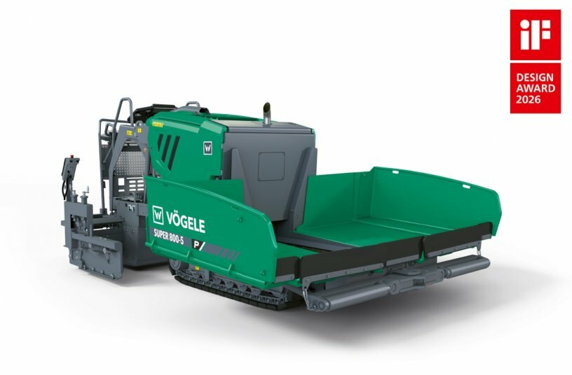 Outstanding product design: SUPER 800-5 P paver from Vögele awarded the iF Design Award 2026.<br>IMAGE SOURCE: WIRTGEN GROUP