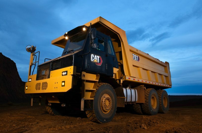 Cat® 707 wide body truck<br>IMAGE SOURCE: Caterpillar