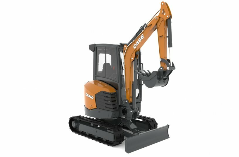CASE Construction Equipment next-gen mini excavator<br>IMAGE SOURCE: CASE Construction Equipment