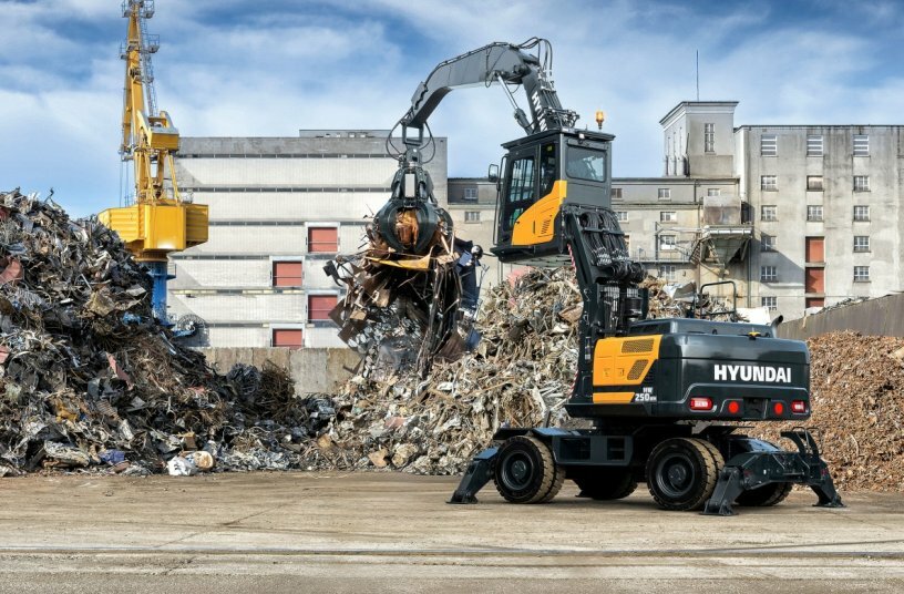 Hyundai: Material-Umschlagbagger kommt zur Bauma<br>BILDQUELLE: Hyundai Construction Equipment Europe