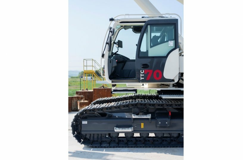 Raimondi to address market demand with the launch of its first telecrawler crane line engineered by Terex Rough Terrain Cranes<br>IMAGE SOURCE: Raimondi Cranes