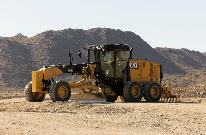 Cat® 140 Motorgrader<br>BILDQUELLE: Caterpillar