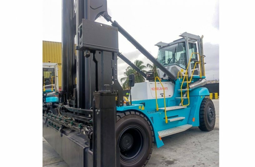 Togo container terminal expands its Konecranes fleet with nine lift trucks<br>IMAGE SOURCE: Konecranes