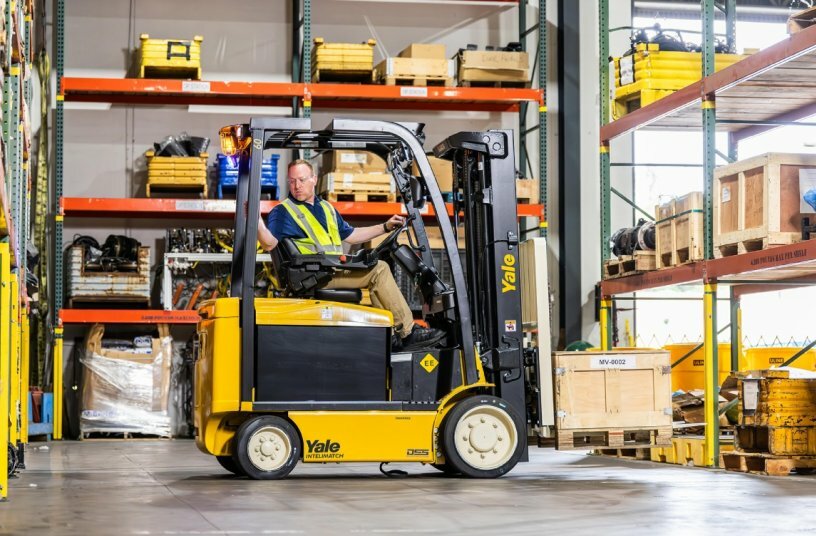Yale forklift<br>IMAGE SOURCE: Yale