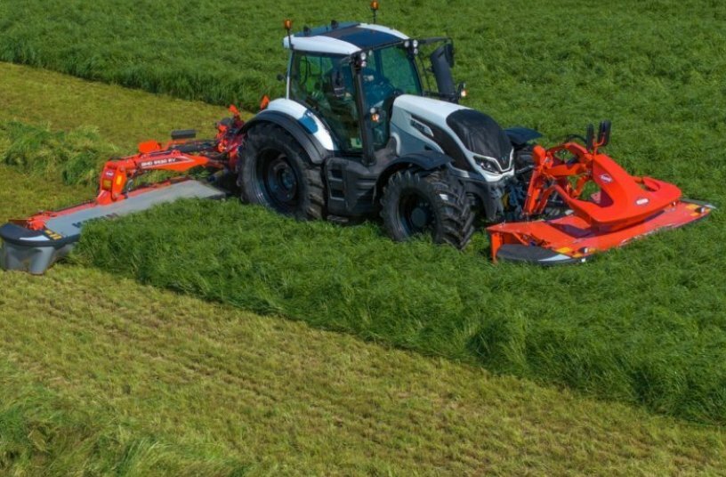 Scheibenmähwerk mit Förderschnecken GMD 9530 RV<br>BILDQUELLE: KUHN SAS