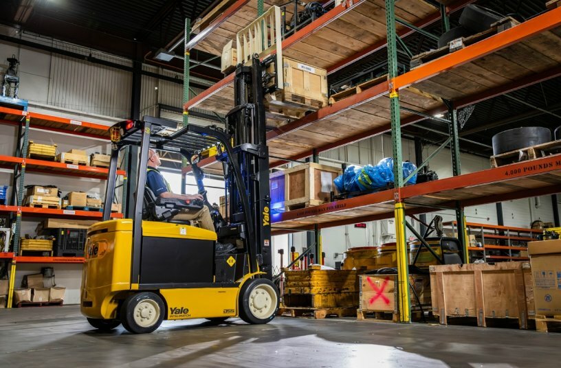 Yale Lift Truck Technologies forklift<br>IMAGE SOURCE: Yale