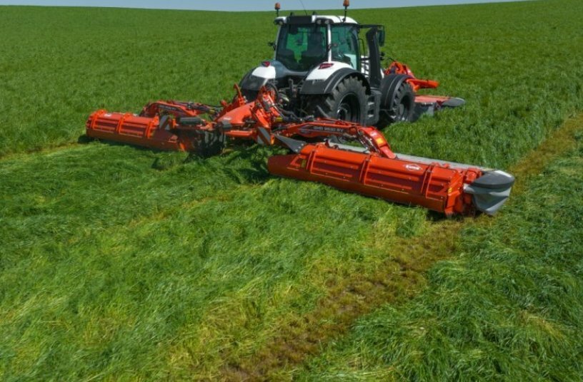 Scheibenmähwerk mit Förderschnecken GMD 9530 RV<br>BILDQUELLE: KUHN SAS