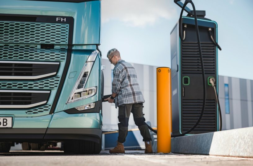 Volvo Elektro-Lkw-Laden<br>BILDQUELLE: Volvo Trucks
