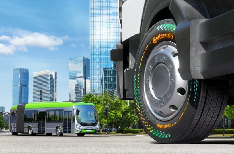 The Conti Urban Green Concept Tire concept is driving the transformation to sustainable mobility.<br>IMAGE SOURCE: Continental